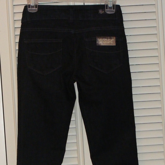 Paige Hidden Hills Straight in Black Sea Blue 24 - Picture 3 of 4